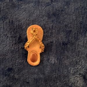 Flip flop charm with crystals